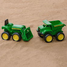 Load image into Gallery viewer, Truck and tractor in sandbox