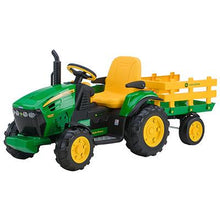 Load image into Gallery viewer, John Deere Ground Force Tractor with Trailer