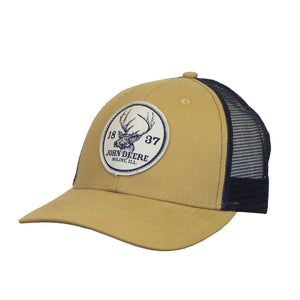 John Deere Tan Vintage Sign Cap