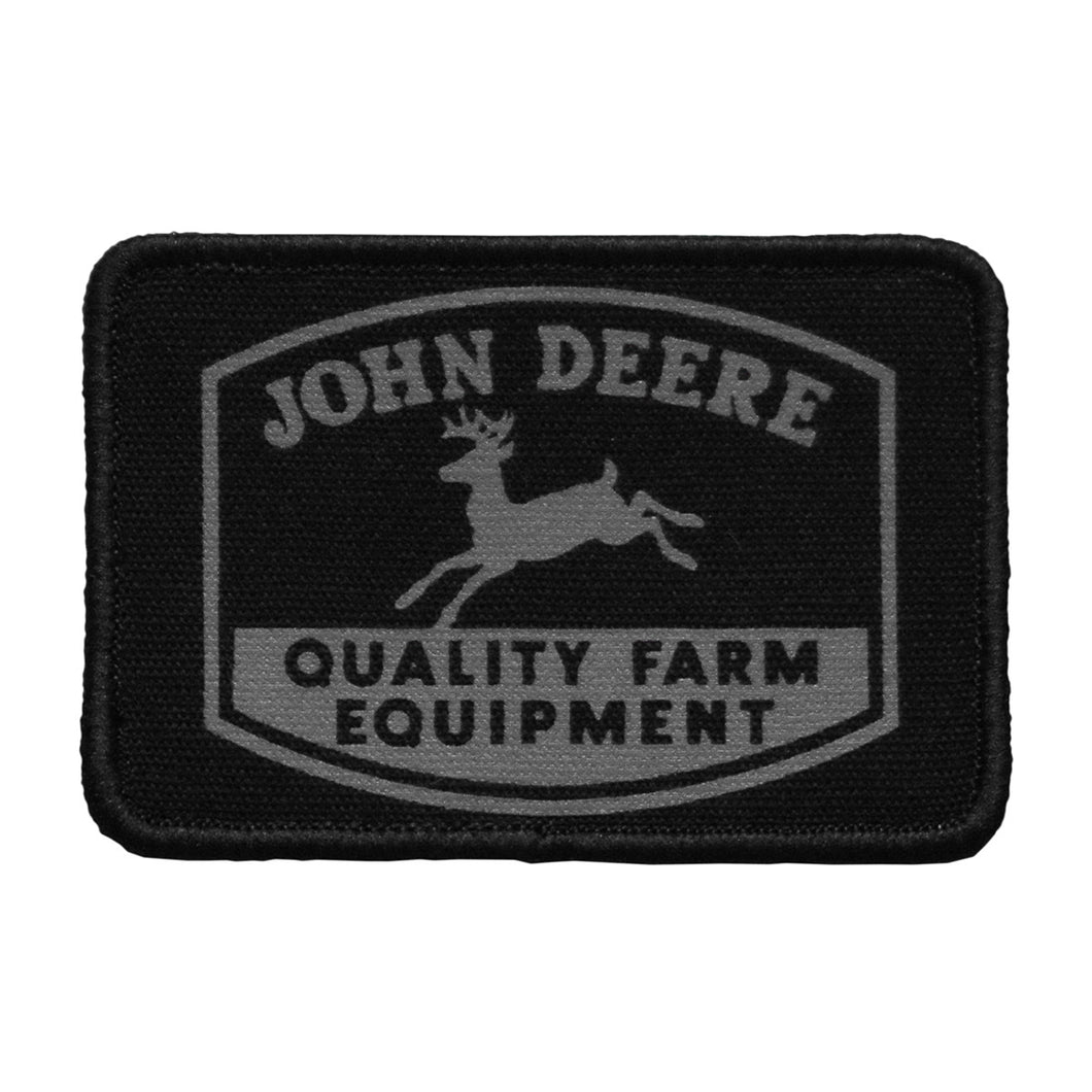 John Deere Mens Tactical Velcro Patch - Black