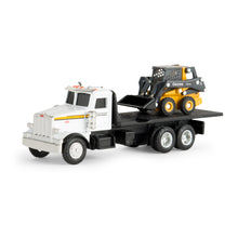 Load image into Gallery viewer, 1/64 John Deere 320E Skid Steer w/ Peterbilt Model 367 Truck
