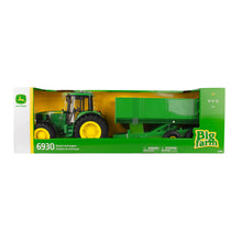 Load image into Gallery viewer, 1/16 John Deere Big Farm Tractor with Wagon
