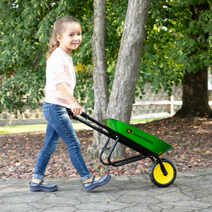 Kids John Deere Steel Wheel Barrow