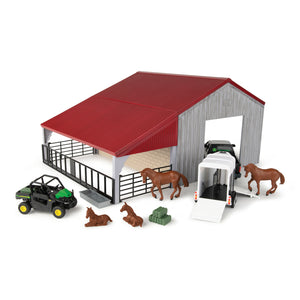 1/32 Weathered Barn Play Set with John Deere Gator