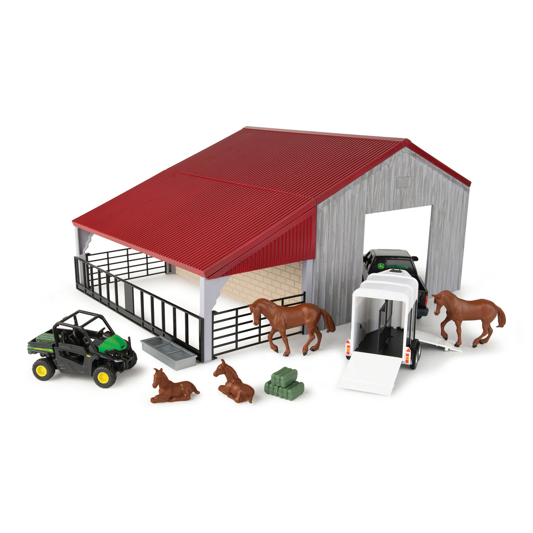 1/32 Weathered Barn Play Set with John Deere Gator