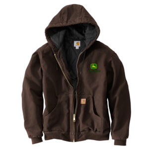 Carhartt Dark Brown Hooded Jacket AG logo - 2XL