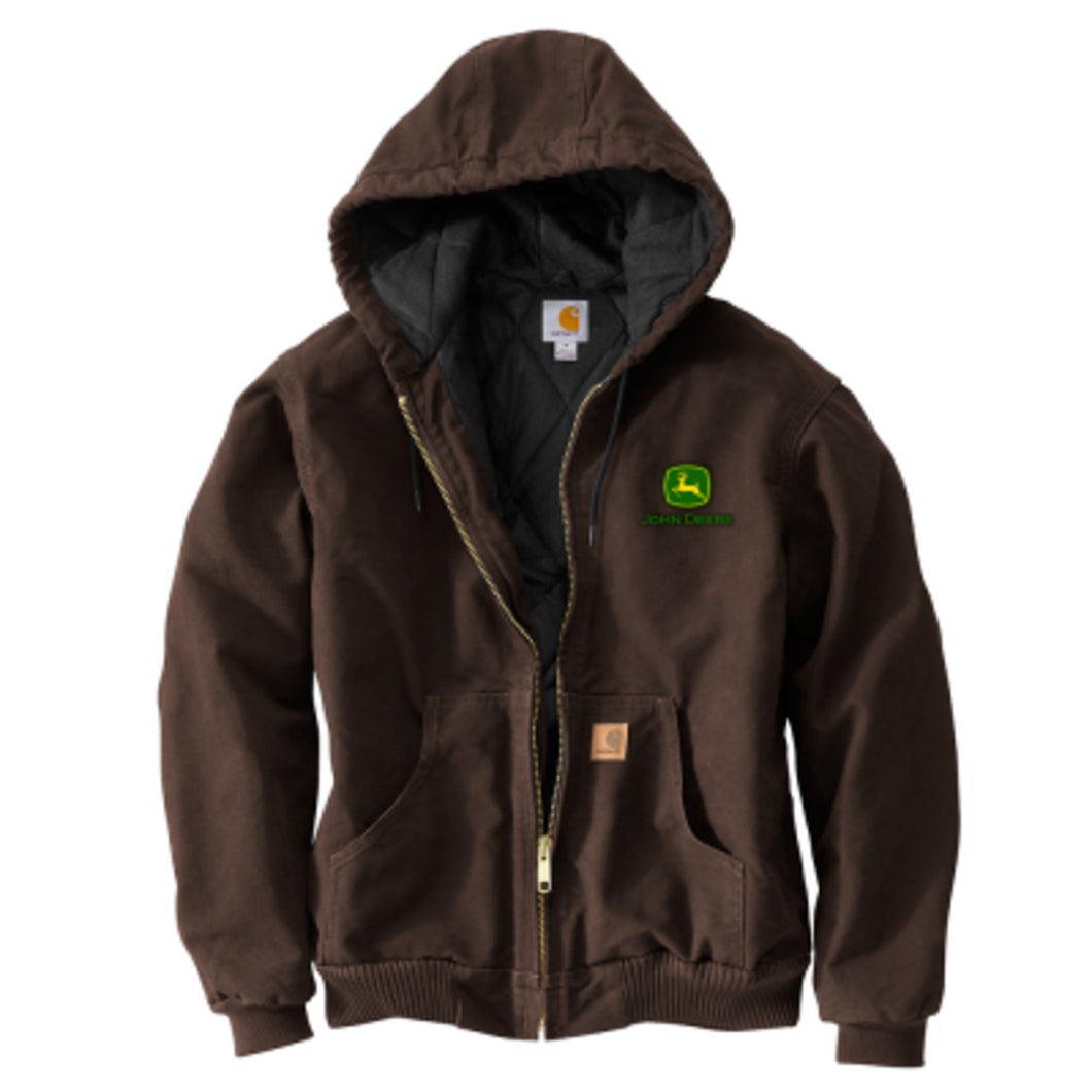 Carhartt Dark Brown Hooded Jacket AG logo - 2XL