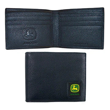 John Deere Bi-fold Wallet w/Logo Patch - BLACK