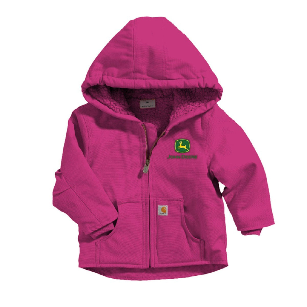 Carhartt Pink Toddler John Deere Jacket - 3T