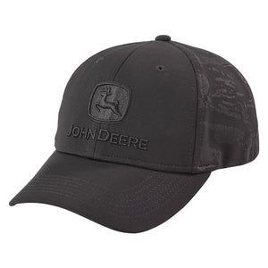 Closed back with black embroidered logo