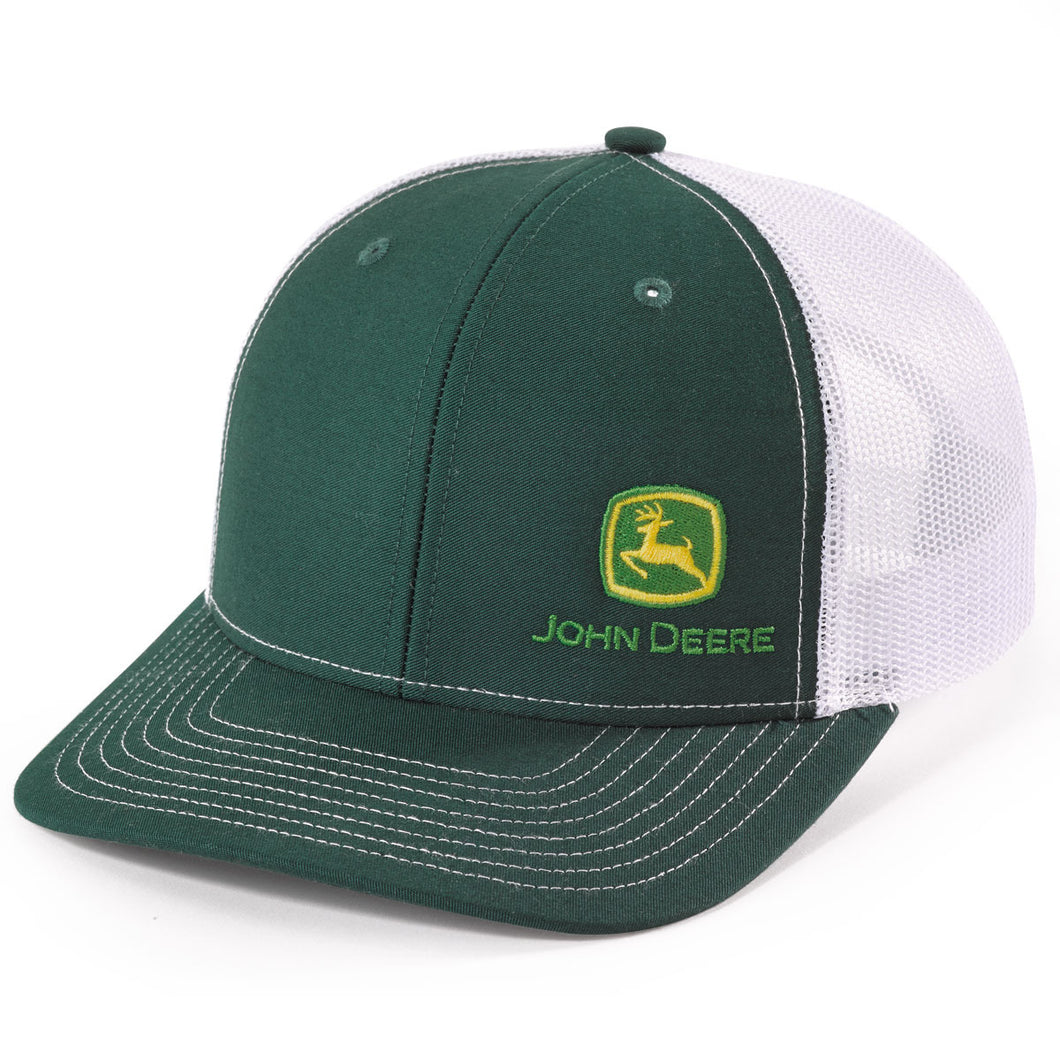 Green and white with embroidered logo