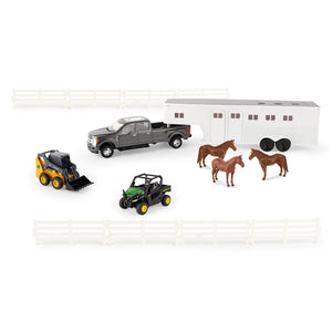 1/32 John Deere Horse Trailer Hobby Set