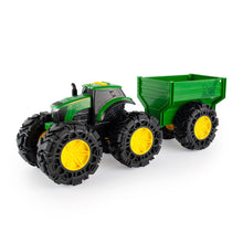 Load image into Gallery viewer, Monster Treads John Deere Tractor with Wagon
