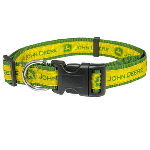 John Deere Satin Pet Collar - Medium