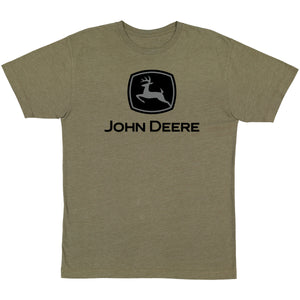 John Deere Oliver Heather Logo Short Sleeve T-Shirt - Multiple Sizes