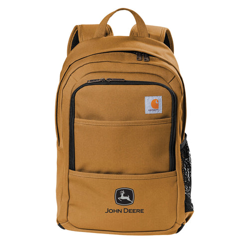 Construction Brown Backpack with John Deere Logo