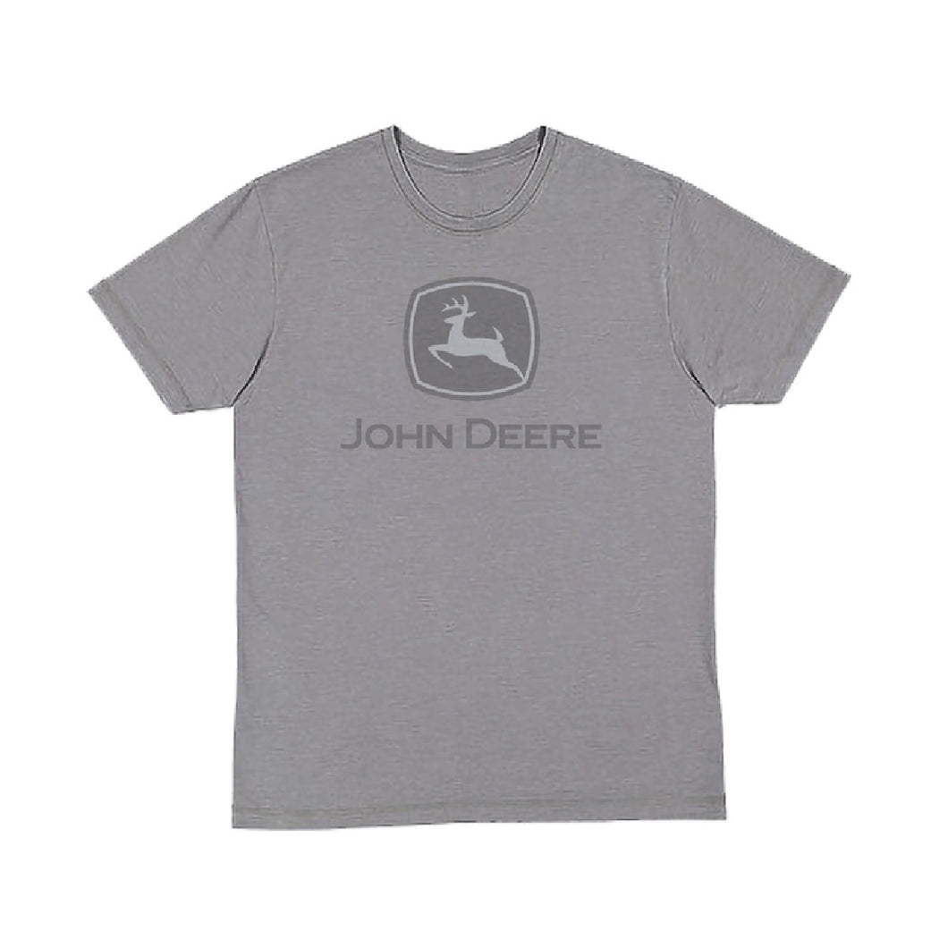 John Deere Charcoal Short Sleeve Water Based Ink Tee - Small