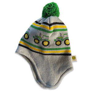 John Deere Toddler Jacquard Knit Earflap Beanie Toque