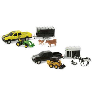 1/32 John Deere Pickup Animal Hauling Set Assorted