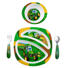 Load image into Gallery viewer, John Deere Kids Dish Set - 4 Piece
