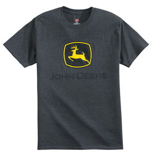 John Deere Mens Charcoal T-Shirt - LARGE