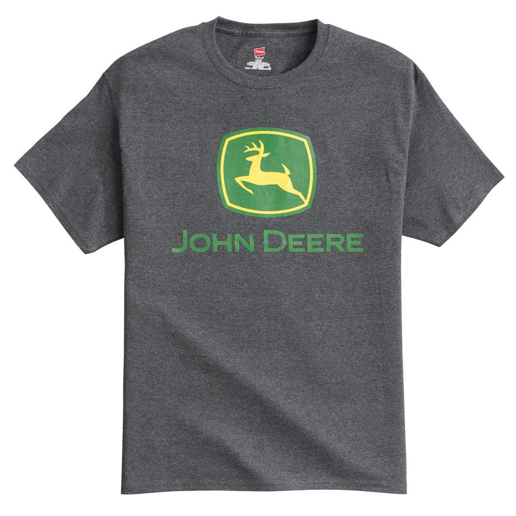 John Deere Mens Grey T-Shirt - 2XL