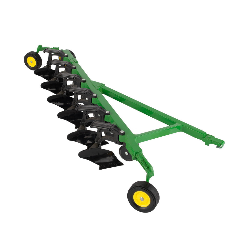 Metal framed plow with plastic blades
