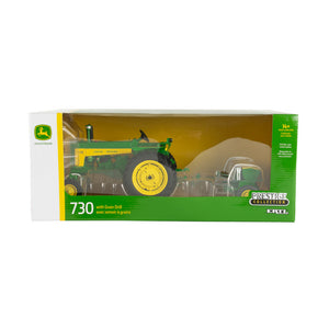 730 Tractor with Grain Drill in box