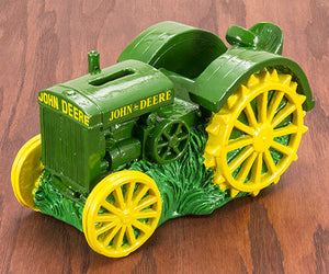 Tractor Piggy Bank on Table