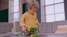 Load and play video in Gallery viewer, Boy playing with tools in toolset
