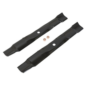 42" mower blade set with nuts