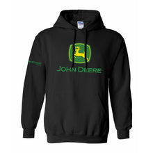 Load image into Gallery viewer, John Deere Heavy Hoodie Sweatshirt, Black - Size Medium
