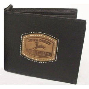 Historical John Deere Logo Bi-fold Wallet Brown