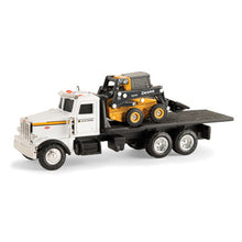 Load image into Gallery viewer, 1/64 John Deere 320E Skid Steer w/ Peterbilt Model 367 Truck
