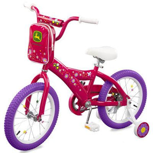 Pink and purple girls bike