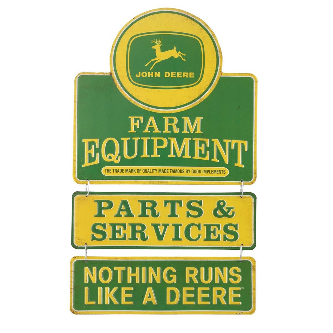 Tin Logo Parts & Services Sign