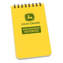 Load image into Gallery viewer, John Deere Weatherproof Notebook 3&quot; x 5&quot;
