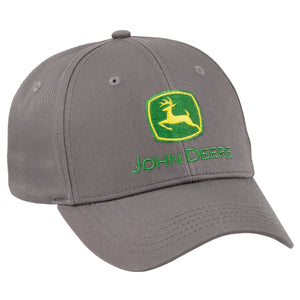 Grey hat with embroidered logo