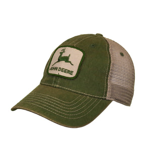 John Deere Stone Wash Hat