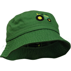 Bucket Hat with Embroidered Tractor