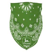 Load image into Gallery viewer, Green bandana with john deere logo
