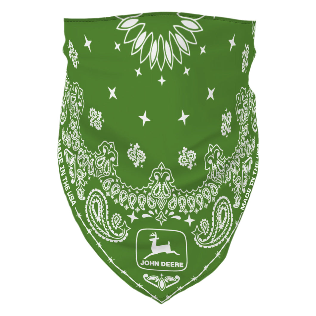 Green bandana with john deere logo