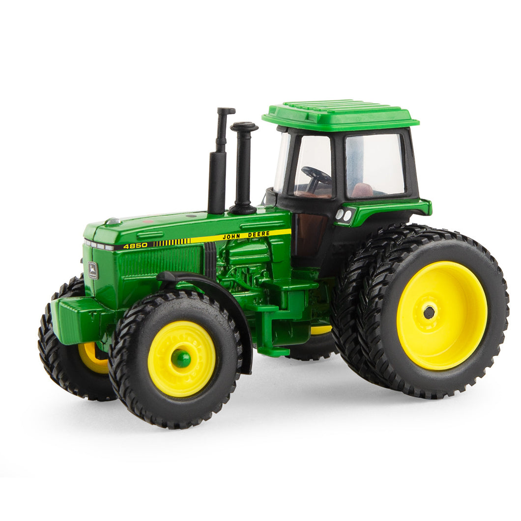 Tractor with stack and back dual tires