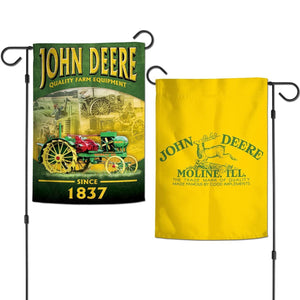 Yellow vintage double sided banner