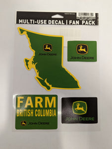 John deere brand multi-use stickers