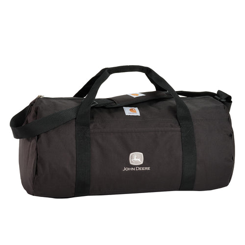 Polyester logo'd duffel bag with handle