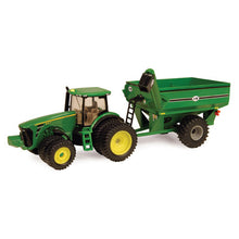 Load image into Gallery viewer, 1/64 John Deere 8320R Tractor with Grain Cart
