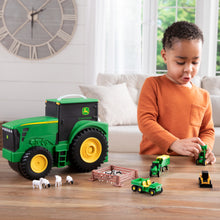 Load image into Gallery viewer, Boy playing with included tractors
