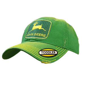 John Deere Kids Green Distressed Vintage Cap