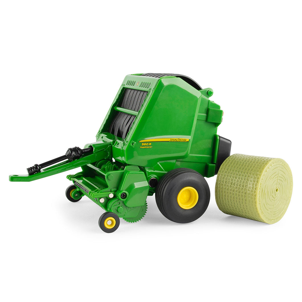 Die-cast bailer with bale